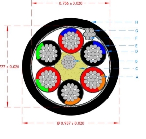 PWR CBL 6AWG 6C SHLD