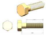 1/2-13 HH SCREW L=2