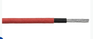 POWER WIRE 1/0AWG L4 RED With BRAID RG FLEX