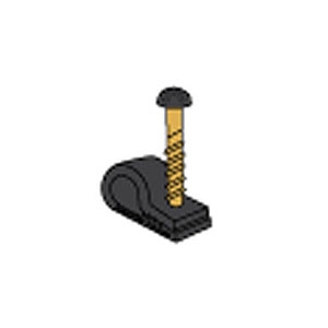 Cat 5 Flex Clips 1/2 Inch Scre