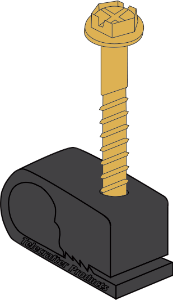 CLIP FLEX RG6-TRI SH