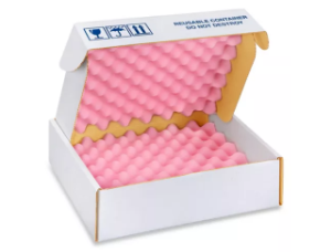 BOX Foam Shipper Anti-Static 14 x 12 x 4in Convoluted