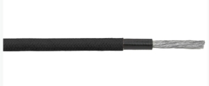 POWER WIRE 1/0AWG L4 BLACK With BRAID RG FLEX