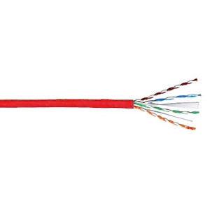Inside Wire Riser Cat6 Red Jacket 4-Pair 23 Gauge