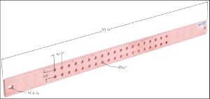 GRD Bar Bare 1/4X1-1/2X19-1/4