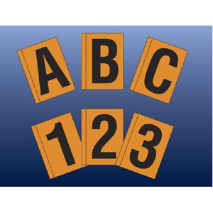 Decal Reflective Orange 5 EA=1 BG=25EA 1 inch X 1.5 inch