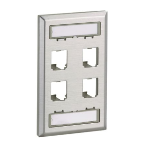 4 PORT FACEPLATE SIN