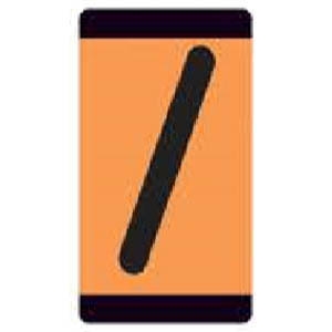 TAG POLE SLASH W BLK