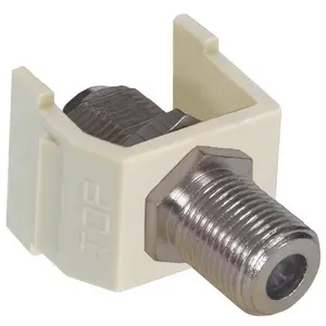 CONNECTOR Snap Fit F-Coax White