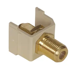 CONNECTOR Snap Fit F Coax Electric Ivory