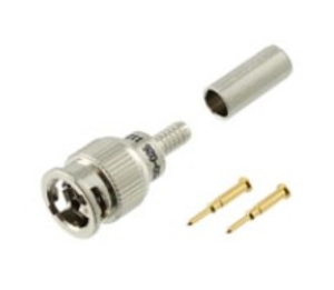 Mini-BNC Plug 75 Ohm Full crim