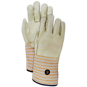 Glove Beige Std Grade Cow Grn