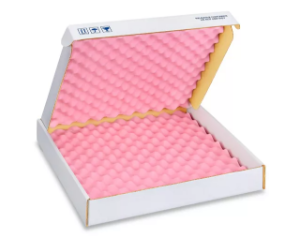 BOX Foam Shipper Anti-Static 18 x 18 x 2 3⁄4" Convoluted
