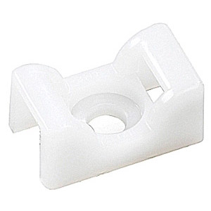 Cable Tie .6x.9 Saddle Sprt Screw Mount 500/Pkg