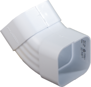 MOLDING DOWNSPOUT 45 DEG WHITE