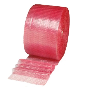 BUBBLE WRAP Pink Plastic 12in X500ft 4 Rolls per Bundle