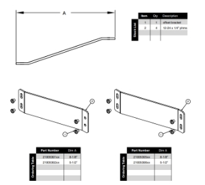2-1/2In OFFSET BRACKET Kit