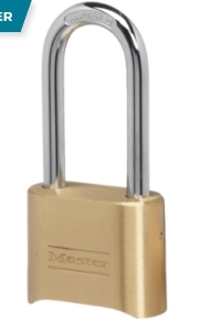 PADLOCK Brass 2-1/4in 4-Digit Combo 57mm