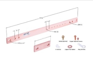 GROUND BAR 19" RACK KIT